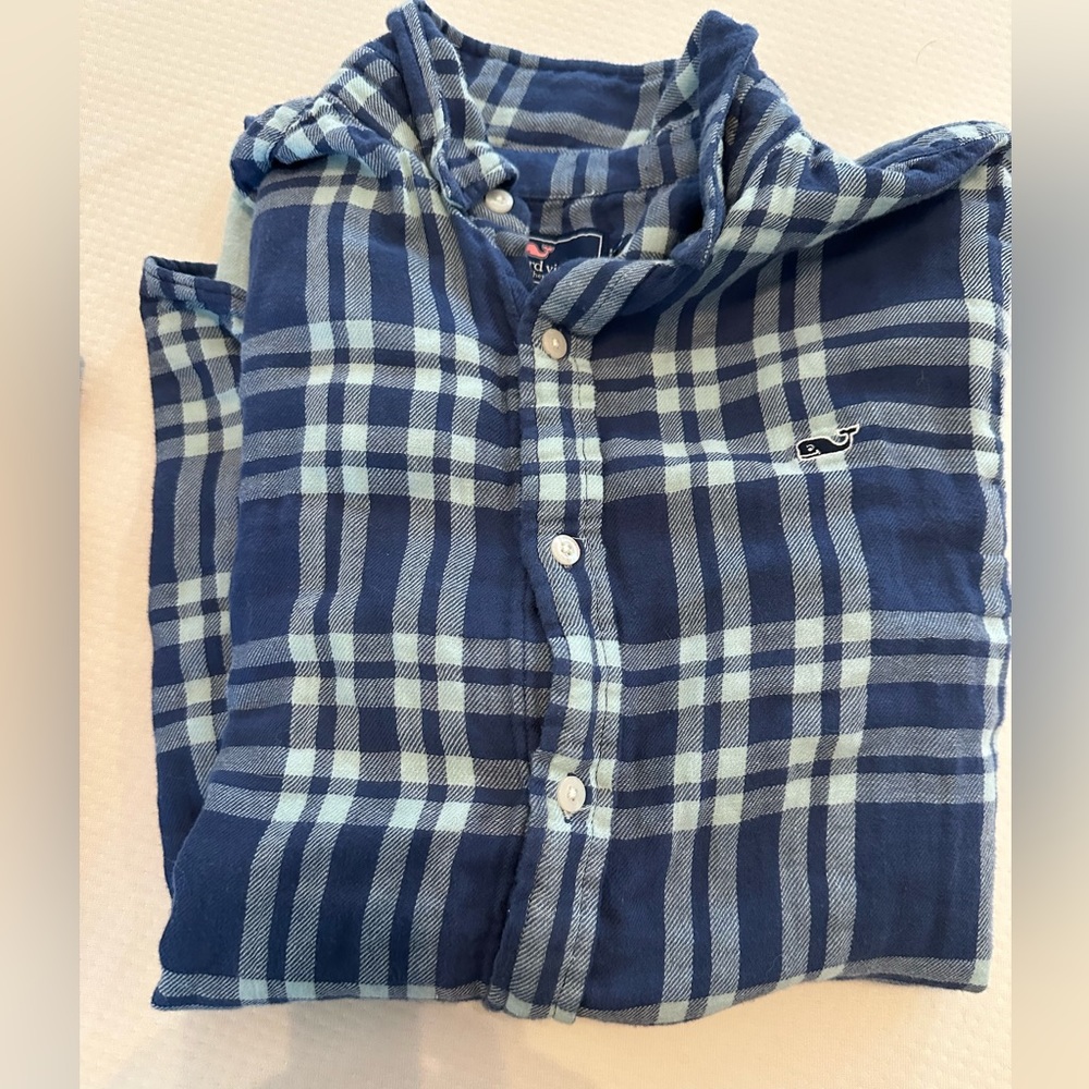 Vineyard Vines Men’s Flannel Button Down Sz. L